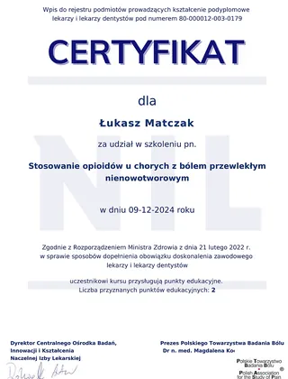 Certyfikat 18